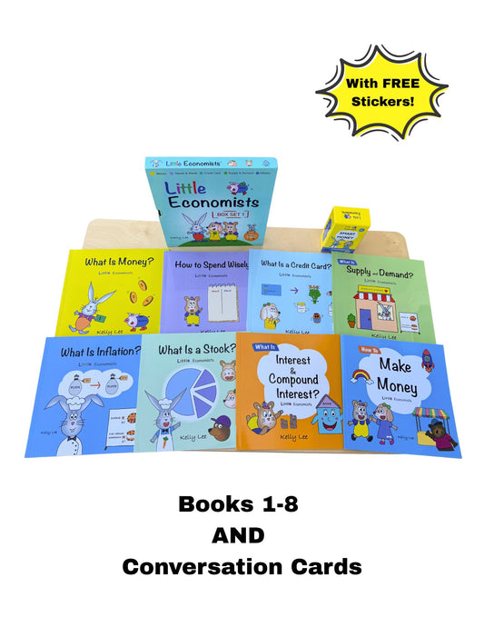 Complete set: Books 1 to 8 and Smart Money Cards
